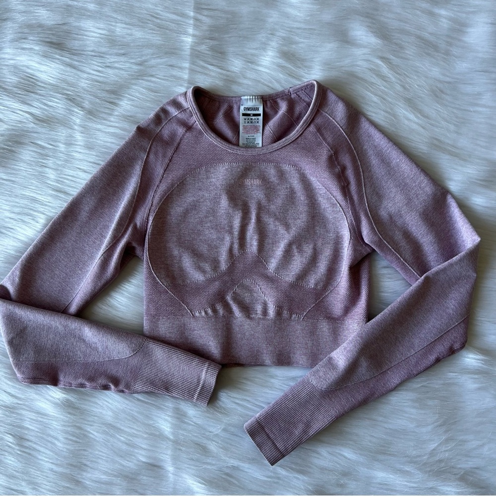 Gymshark athletic long sleeve crop top